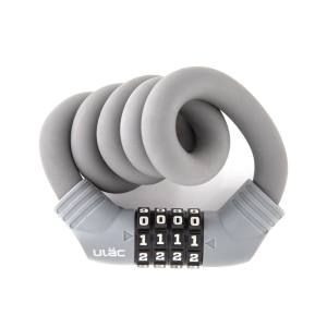ユーラック ULAC ユーラック A600M シリコンカバーワイヤーロック 1970 15mm×60cm グレー ULAC