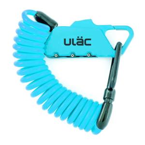 ユーラック ULAC ユーラック K2S カラビナケーブルロックコンボ PICCADILLY ブルー ULAC