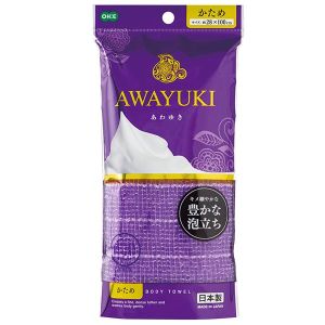 オーエ OHE オーエ あわゆき ナイロンタオル パープル かため 61508