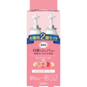 エステー エステー ST12679 消臭力 自動でシュパッと つけかえ 2個セット ピュアフローラルの香り