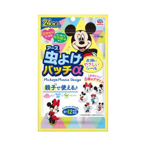 アース製薬 EARTH アース 虫よけパッチα シールタイプ ミッキー ミニー 24枚