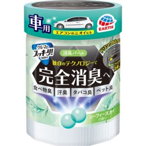 アース製薬 EARTH アース クルマのスッキーリ Sukki ri 消臭パール リーフィースカイの香り 160g