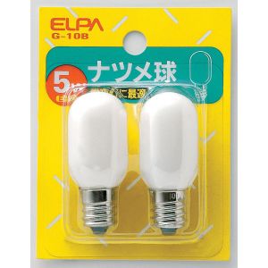 朝日電器 エルパ ELPA エルパ G-10B ナツメ球 白 ELPA 朝日電器