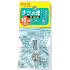 朝日電器 エルパ ELPA エルパ G-14H C ナツメ球10W透明 ELPA 朝日電器