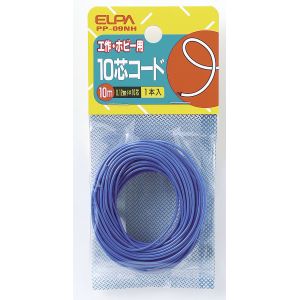 朝日電器 エルパ ELPA エルパ PP-09NH 10芯コード10M ELPA 朝日電器