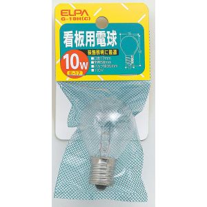 朝日電器 エルパ ELPA エルパ G-19H 看板用電球10W ELPA 朝日電器