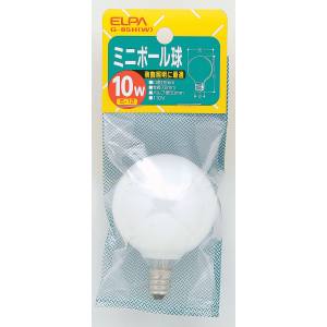 朝日電器 エルパ ELPA エルパ G-85H W ミニボール球10W ELPA 朝日電器