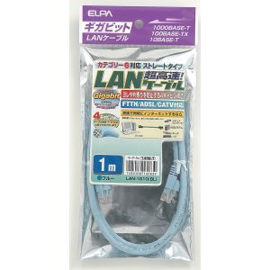 朝日電器 エルパ ELPA エルパ LAN-1010 BL CAT6LAN1M ELPA 朝日電器