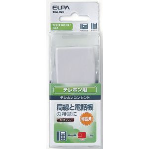 朝日電器 エルパ ELPA エルパ TEA-020 モジュラーコンセント6極2芯 ELPA 朝日電器