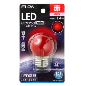 朝日電器 エルパ ELPA エルパ LDG1R-G-G254 LED電球G40形E26 ELPA 朝日電器