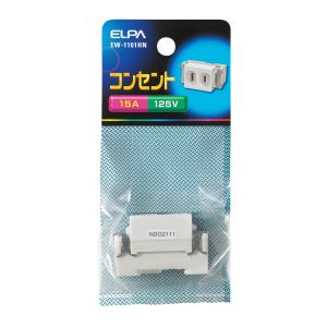 朝日電器 エルパ ELPA エルパ EW-1101HN シングルコンセント ELPA 朝日電器