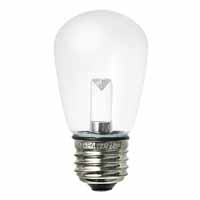 朝日電器 エルパ ELPA エルパ LDS1CN-G-GWP905 LED装飾電球 サイン球形 1.4W E26 クリア昼白色 E26口金 防水設計 ELPA 朝日電器