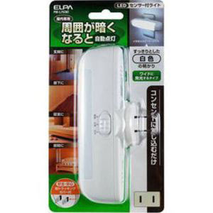 朝日電器 エルパ ELPA エルパ PM-L75 W LEDセンサー付きライト ELPA 朝日電器