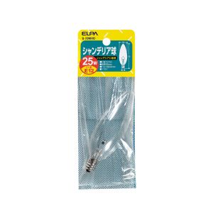 朝日電器 エルパ ELPA エルパ G-72NH C シャンデリア E12 25W ELPA 朝日電器