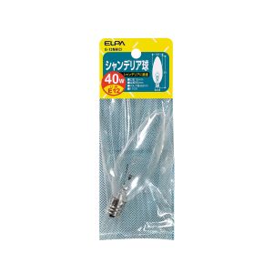 朝日電器 エルパ ELPA エルパ G-73NH C シャンデリア E12 40W ELPA 朝日電器