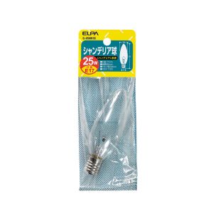 朝日電器 エルパ ELPA エルパ G-65NH C シャンデリア E17 25W ELPA 朝日電器