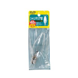 朝日電器 エルパ ELPA エルパ G-66NH C シャンデリア E17 40W ELPA 朝日電器