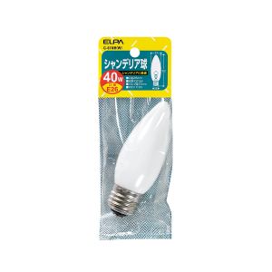 朝日電器 エルパ ELPA エルパ G-61NH W シャンデリア E26 40W ELPA 朝日電器