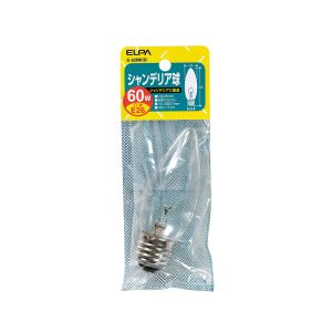 朝日電器 エルパ ELPA エルパ G-62NH C シャンデリア E26 60W ELPA 朝日電器