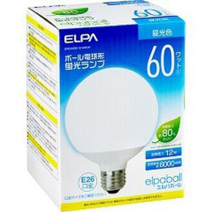 朝日電器 エルパ ELPA エルパ EFG15ED/12-G061H 電球形蛍光灯G形 60W形 ELPA 朝日電器