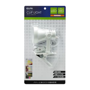 朝日電器 エルパ ELPA エルパ SPOT-L101L PW LEDクリップライト ELPA 朝日電器