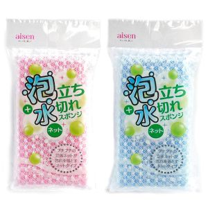 アイセン aisen アイセン 泡立ち 水切れ スポンジ ネット KS283