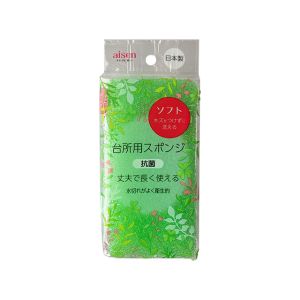 アイセン aisen アイセン 台所用 スポンジ ソフト グリーン KSA01