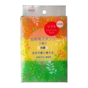 アイセン aisen アイセン 台所用 スポンジ ソフト 3個組 KSA01
