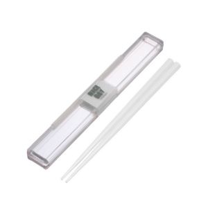 岩崎工業 IWASAKI ラストロウェア とっても強いケース入り 18cm箸 ホワイト H-590 Lustroware