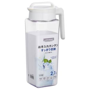 岩崎工業 IWASAKI ラストロウェア タテヨコ スクエアピッチャー 2.1L ホワイト K-1298WH Lustroware
