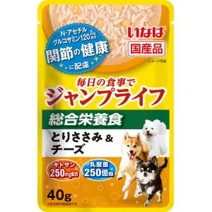 いなばペットフード いなばペットフード Jump Lifeパウチ とりささみ チーズ 40g