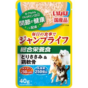 いなばペットフード いなばペットフード Jump Lifeパウチ とりささみ 鶏軟骨 40g