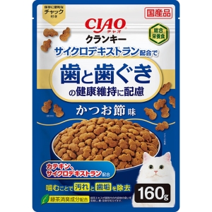 いなばペットフード いなば CIAOクランキー歯と歯茎の健康維持に配慮 かつお節味 160g