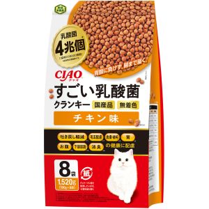 いなばペットフード いなば CIAO すごい乳酸菌クランキー チキン味 190g×8袋