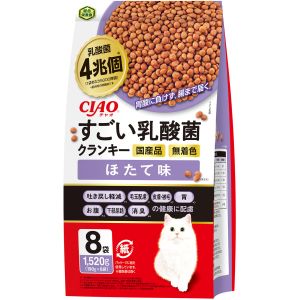いなばペットフード いなば CIAO すごい乳酸菌クランキー ほたて味 190g×8袋