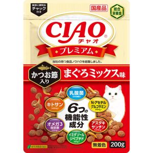 いなばペットフード いなばペットフード CIAO プレミアム かつお節入り まぐろミックス味 200g