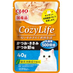 いなばペットフード いなば チャオ CozyLife パウチ かつお ささみ かつお節味 40g 321630 CIAO
