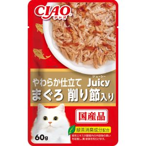 いなばペットフード いなば チャオ ジューシー まぐろ 削り節入り 60g CIAO