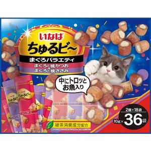 いなばペットフード いなばペットフード ちゅるビ～ まぐろバラエティ 10g×36袋