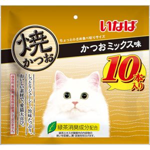 いなばペットフード いなば 焼かつお かつおミックス味 10本