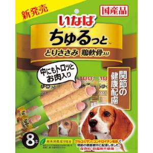 いなばペットフード いなば ちゅるっと とりささみ鶏軟骨入り 関節の健康配慮 8本