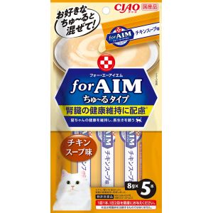 いなばペットフード いなば CIAO forAIM ちゅ～る タイプ チキンスープ味 8g×5本入