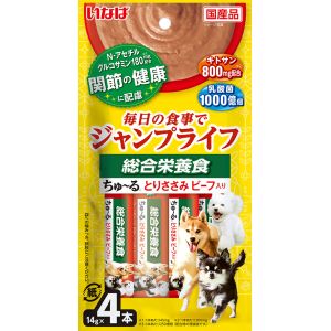 いなばペットフード いなばペットフード Jump Lifeちゅ～る とりささみ ビーフ入り 14g×4本