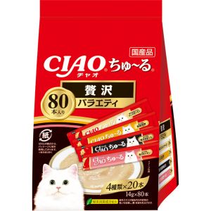 いなばペットフード いなばペットフード CIAO ちゅ～る 贅沢バラエティ 14g×80本