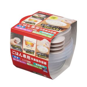 エビス エビス パックスタッフ ごはん専用 冷凍保存容器 小盛用 4個入 PG-3130