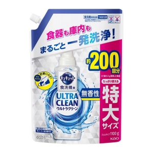 花王 Kao 花王 食洗機用キュキュットウルトラクリーン 無香性 つめかえ用 1100g