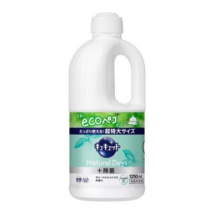 花王 Kao 花王 キュキュットNatural Days + 除菌 ヴァーベナ&シトラスの香り つめかえ用 1250ml