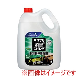 花王 花王 531732 パワフル消臭ストロング 拭き掃除用洗剤 業務用 4.5L ハーバルグリーンの香り
