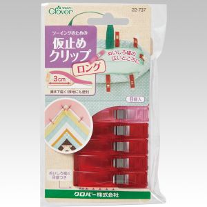 クロバー Clover クロバー 仮止めクリップ ロング 8個入 22-737