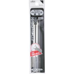 クロバー Clover クロバー アイロンチャコペン 白 替芯 2本入 24-424
